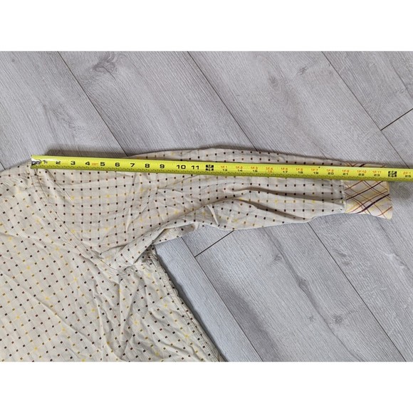 Steven Land Mens Long Sleeve Dress Shirt Sz 18 1/2, 36-37 Tall Polka Dot/Stripe - Picture 9 of 9